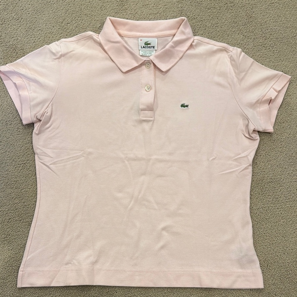Lacoste Pink Polo Shirt